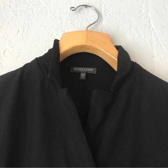 Eileen Fisher Women's Black Button Down Blazer - Picture 3 of 9